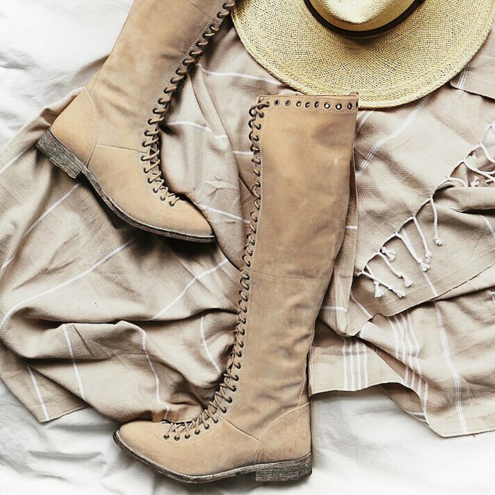 Free People Faryl Robin Caspian Tall Lace Up Boots